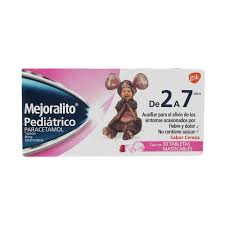 Mejoralito Pediatric 80mg 30 Chewable Tablets, Paracetamol