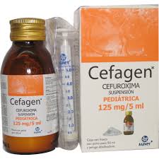 CEFAGEN SUSP 125 MG/5 ML P/50, CEFALEXINA, AMBROXOL