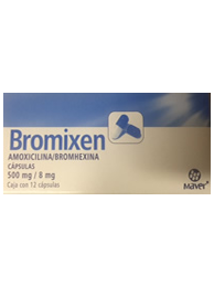 Bisolvon 500 mg/8mg 12 Caps, Bromhexine, Amoxicilina